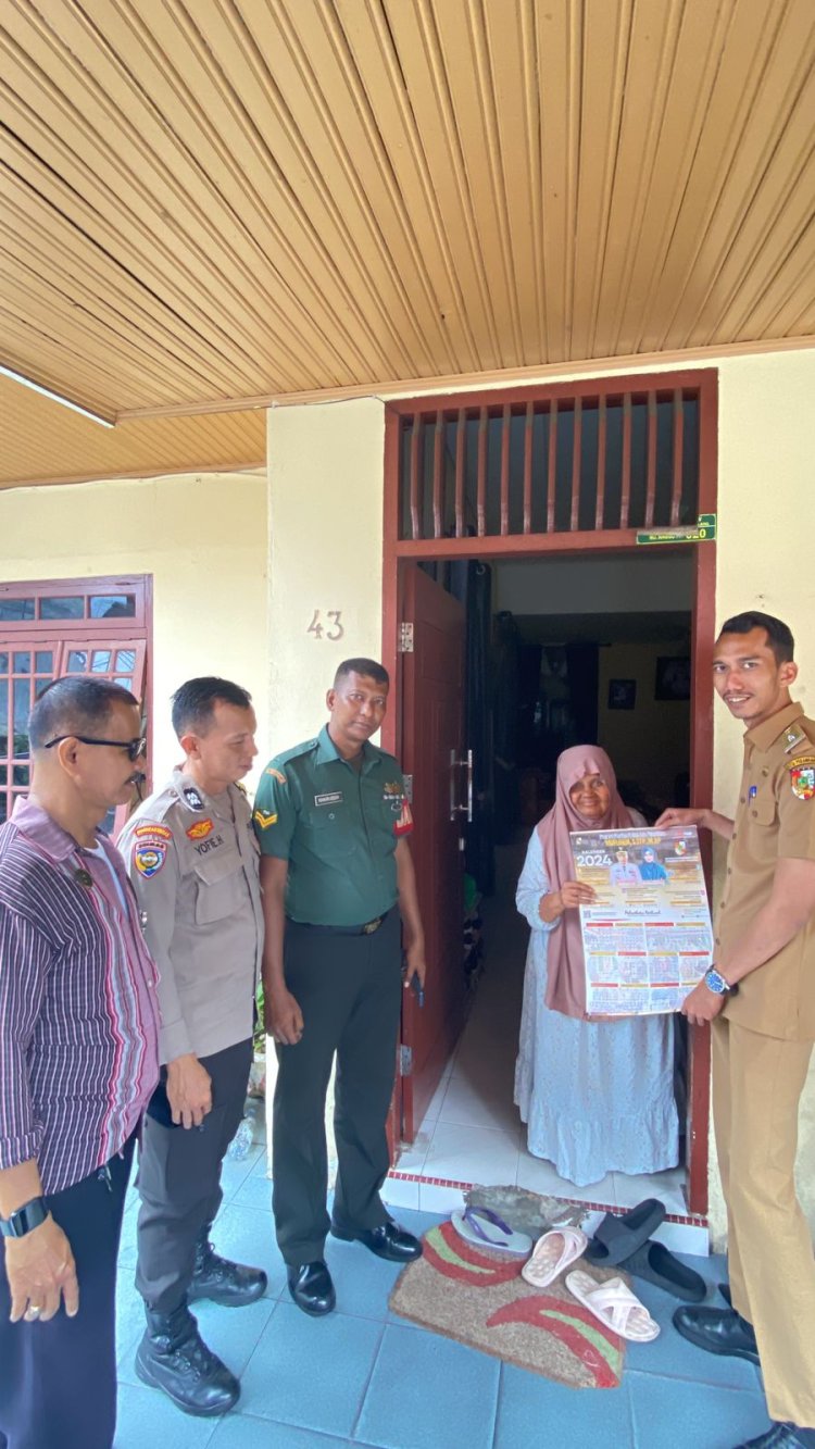 Babinsa Sumahilang Bersama Tiga Pilar Sosialisasikan Program Unggulan Pemko