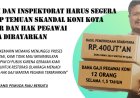 Kajati dan Inspektorat Harus Segera Ungkap Temuan Skandal KONI Kota M.Yasir dan Hak Pegawai Segera Dibayarkan 