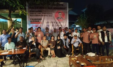 Nonton Bareng Debat Capres Pamungkas Bersama Relawan BETA Gibran dan Octaviani Putri Pertiwi 