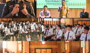 Kejati Riau Melakukan Kegiatan Penyuluhan Hukum Program Jaksa Masuk Sekolah (JMS) di SMA Darma Yudha Pekanbaru
