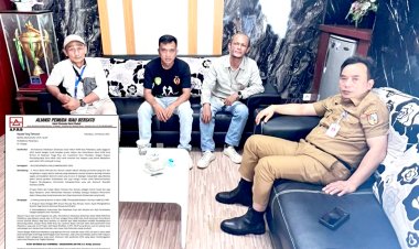 Aliansi Pemuda Riau Bersatu Bersama Kadispora Kota Pekanbaru Hazli Fendriyanto Sepakat Dana Hibah KONI 2024 di Bekukan