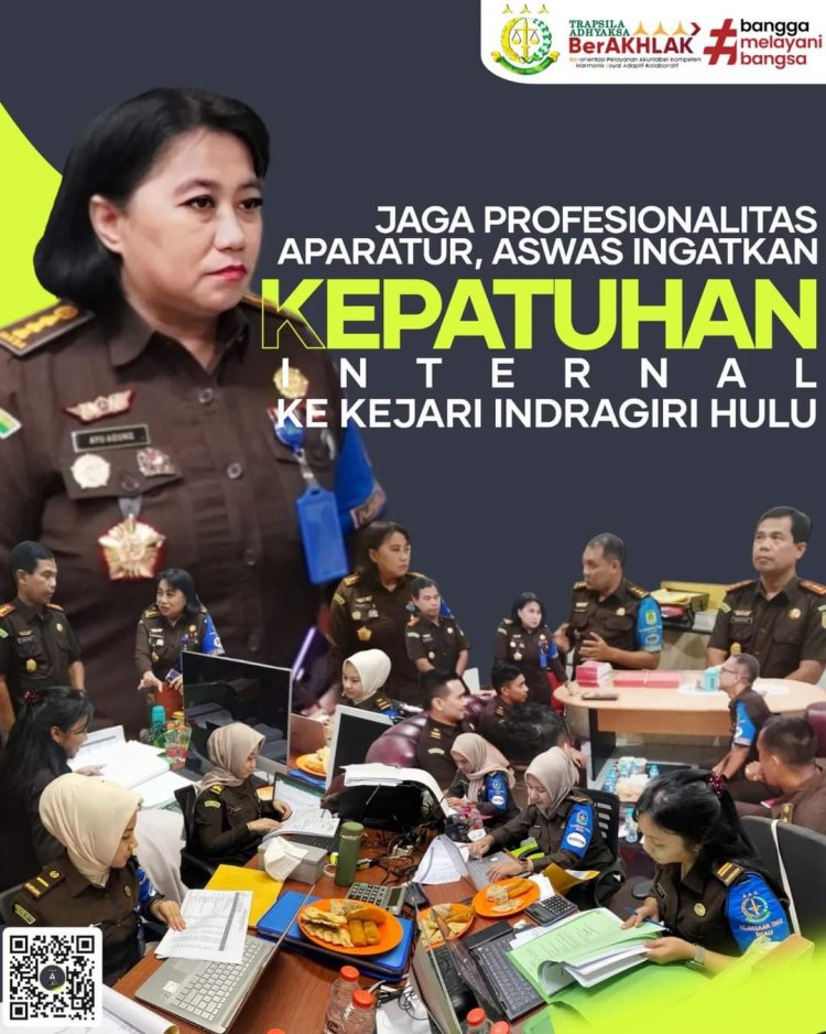 Asisten Pengawasan Kejaksaan Tinggi Riau Melakukan Inspeksi Umum dan Khusus di Kejaksaan Negeri Inderagiri Hulu