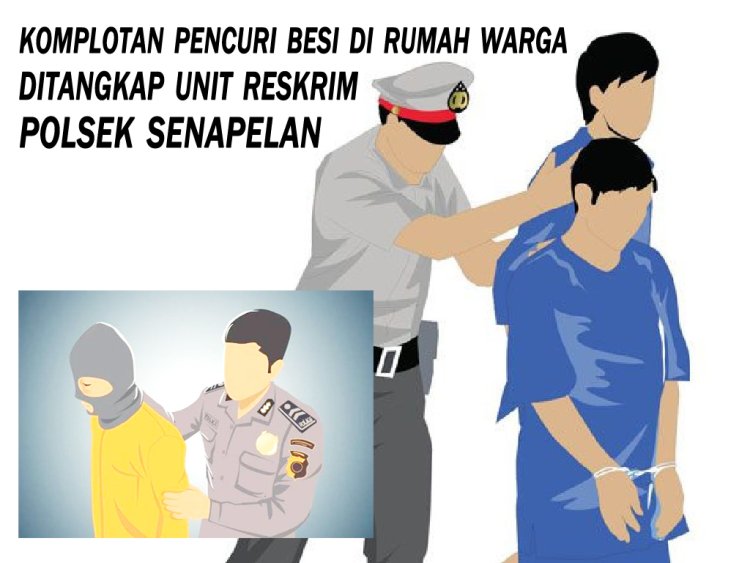 Komplotan Pencuri Besi di Rumah Warga Ditangkap Unit Reskrim Polsek Senapelan
