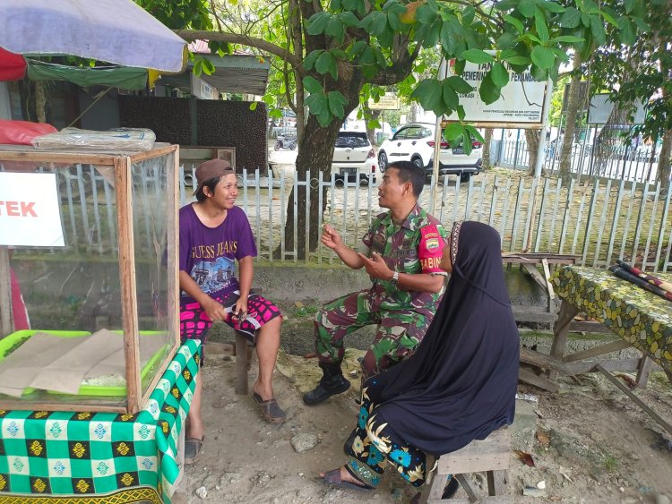 Babinsa Kodim 0301/Pbr Ajak Masyarakat Perkuat Keimanan Menjelang Ramadhan