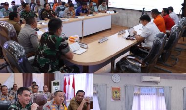 Dandim 0301/Pbr Hadiri Rakor Antisipasi Karhutla Tahun 2024