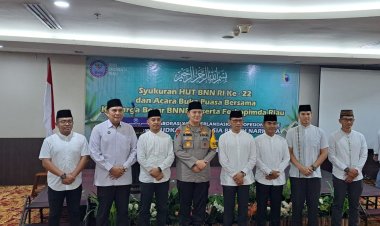 Dandim 0301/Pbr Hadiri Syukuran HUT ke- 22 BNN RI