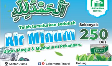 Laksmana Travel Berbagi Air mineral
