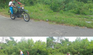 Babinsa Kodim 0301/Pbr Sosialisasi Pencegahan Bencana Alam dan Non Alam