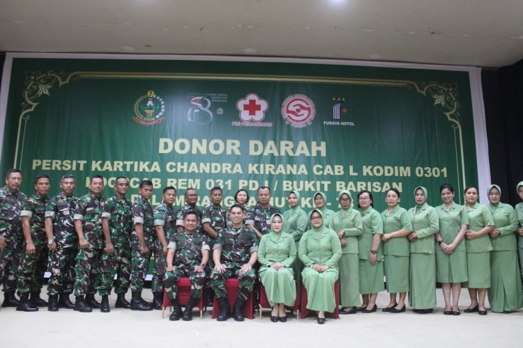 HUT PERSIT KE 78, KODIM 0301/PBR GELAR DONOR DARAH