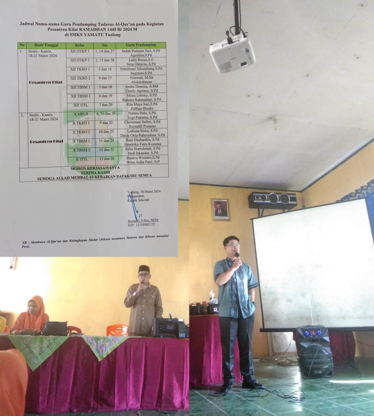 Pesantren Kilat Untuk Pendalaman Materi Agama Islam Bagi Siswa SMK Yamatu Perawang Kabupaten Siak