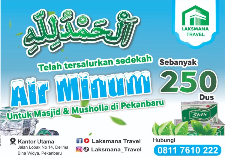 Laksmana Travel Berbagi Air mineral