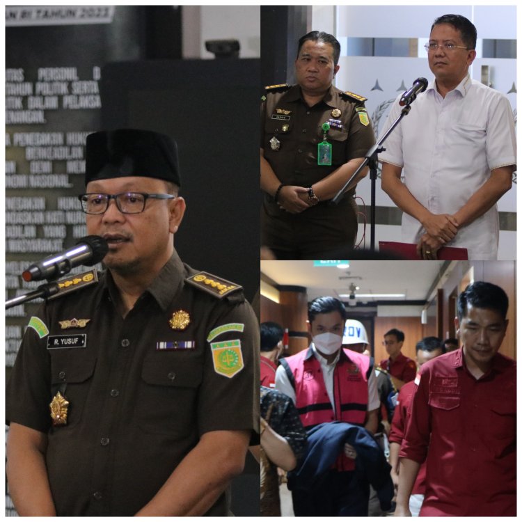 Tim Penyidik Menahan Tersangka HM  Selaku Perwakilan PT RBT  dalam Perkara Komoditas Timah