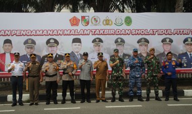 Dandim 0301/Pbr Hadiri Apel Kesiapan Pengamanan Malam Takbir Hari Raya Idul Fitri 1445 H