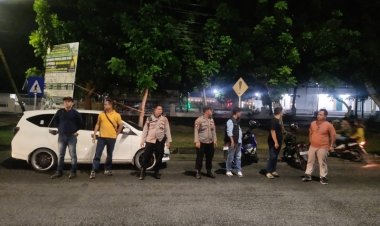 Antisipasi Premanisme, Kanit Reskrim Polsek Tampan Iptu Hasriyal Pimpin Ops KRYD dan PMS 