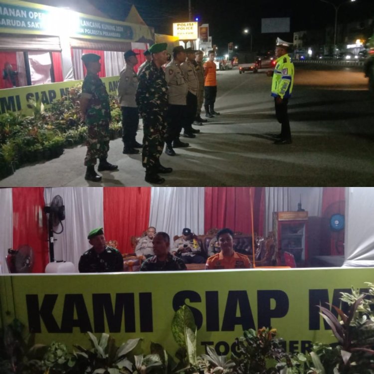 Personil Kodim 0301/Pbr Turut Laksanakan Pam Lebaran Guna Ciptakan Situasi Kondusif