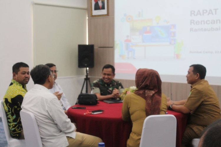 Kasdim 0301 Pekanbaru Hadiri Rapat Koordinasi Tindak Lanjut Reaktivasi Lapangan Rantau Bais