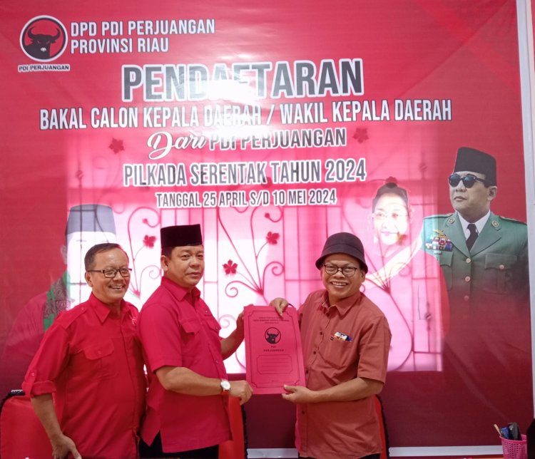 Mendaftar Sebagai Balon Gubri Riau, Brigjend TNI Edy Natar Nasution Siap Bergabung Bersama Partai PDI-Perjuangan