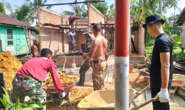 Kekompakan Satgas TNI Polri Terlihat di TMMD ke 120