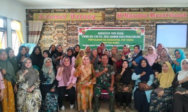 Penyuluhan KB Kes, Posyandu dan Posbindu Menjadi Sasaran Non Fisik TMMD ke-120 Kodim 0301/PBR 