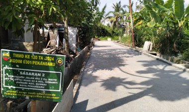 Satgas TMMD Ke 120 Kodim 0301/Pbr tuntaskan pengerjaan Semenisasi