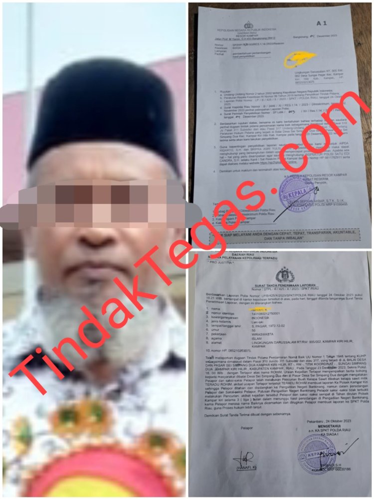 Cemarkan Nama Baik Dan Ganggu Psikis Anak,Oknum Guru dilaporkan Ke Polda