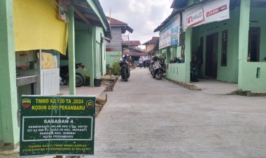 Jelang Penutupan TMMD, Semenisasi Jalan Ruas 8 dan 9 Selesai 100 Persen Dikerjakan