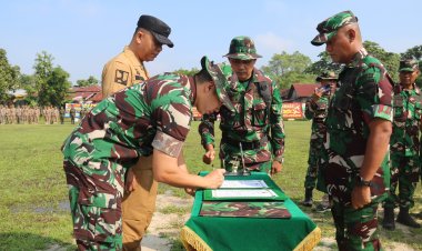 Kasrem 031/WB Resmi Tutup TMMD ke -120 Kodim 0301/Pbr