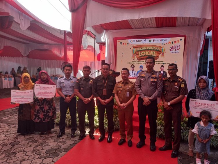 Waliki Dandim, Danramil 06 Sukajadi Hadiri Pekan Pangan Lokal