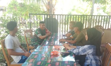 Babinsa Kodim 0301/Pbr Laksanakan komsos Guna Tangkal Penyalahgunaan Narkoba di Masyarakat