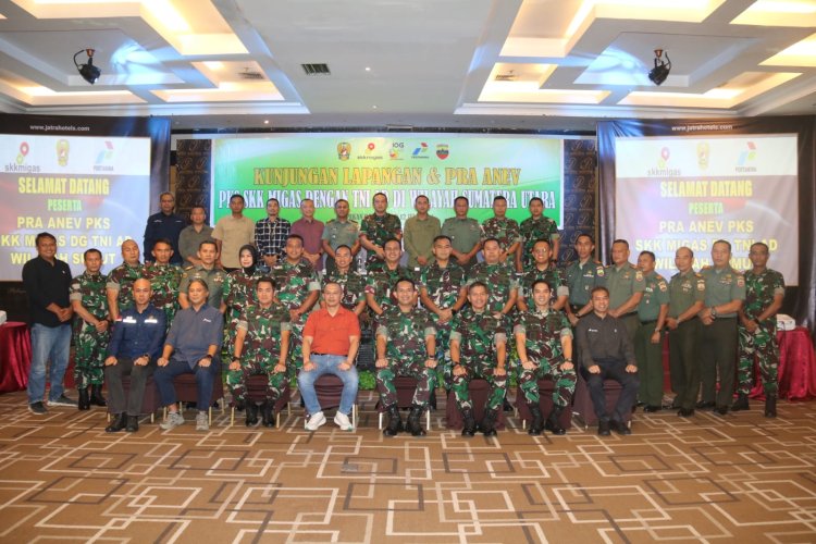 Dandim 0301/Pbr Hadiri Rakor Pra Anew PKS SSK Migas Dengan TNI AD di Wilayah Sumatera Utara