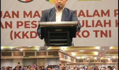 Dandim 0301 PBR dan Forkompinda Pekanbaru Jamu Makan Malam Pasis Sesko TNI