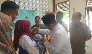 Babinsa Kodim 0301/Pbr Monitoring Pemberian PIN Polio Warga Binaan