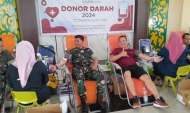 Babinsa Kodim 0301/Pbr Ikut Donor Darah Bentuk Empati Pada Sesama