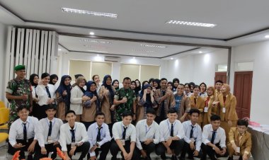 Kasdim 0301 Pekanbaru Berikan Materi Wawasan Kebangsaan Kepada Mahasiswa STP Riau