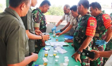 Bersama BNN, Kodim 0301 PBR Gelar Sosialisasi P4GN dan Tes Urine