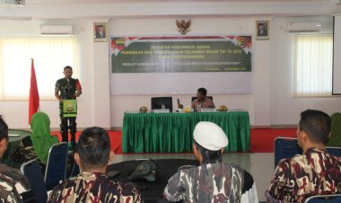 Kodim 0301/Pbr Laksanakan Komsos Pembinaan dan Pemberdayaan Keluarga Besar TNI