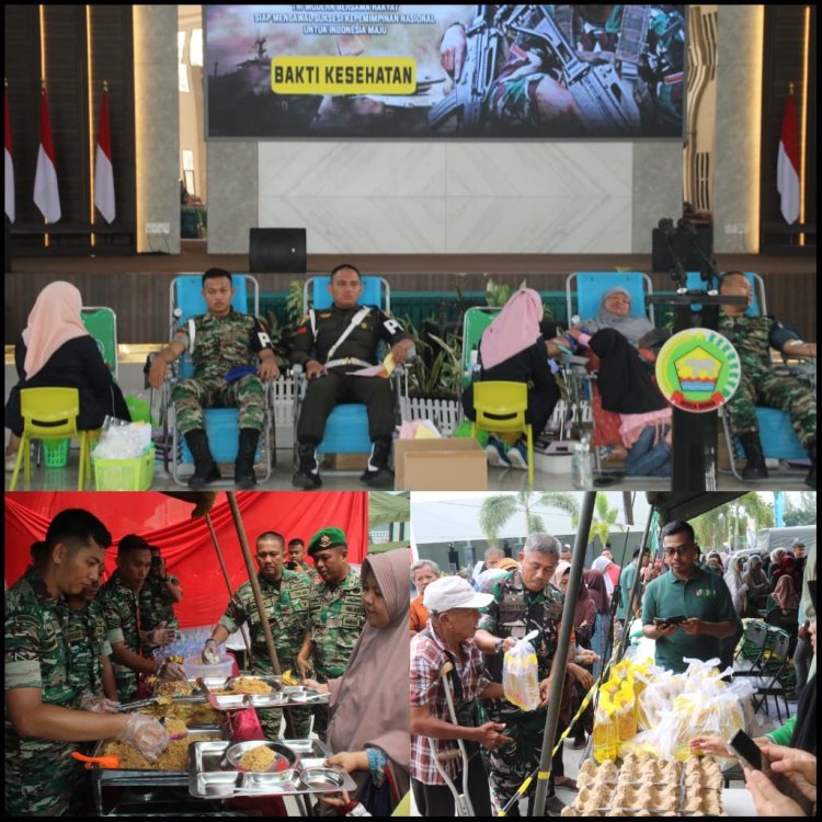 Wakili Dandim 0301/Pbr,Kasdim Hadiri Rangkaian Kegiatan Sambut HUT TNI Ke-79