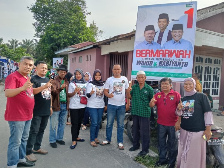 Relawan abdul wahid & SF Hariyanto Zuaznir Turun Langsung Kemasyarakat