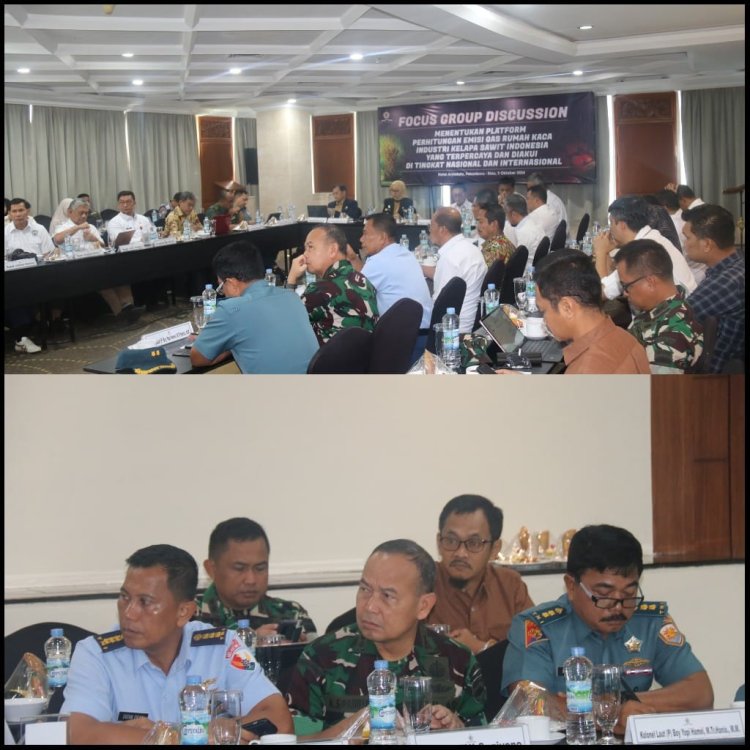 Kasdim Wakili Dandim 0301/Pbr Hadiri FGD Bahas Emisi Gas Rumah Kaca Industri Sawit