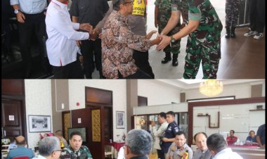 Kolonel Inf Sri Marantika Beruh Sambut Kedatangan Uskup TNI-Polri di Pekanbaru