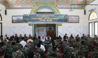 Dandim 0301/Pbr Hadiri Do'a Bersama Dalam Rangka Hari Juang TNI AD ke-79