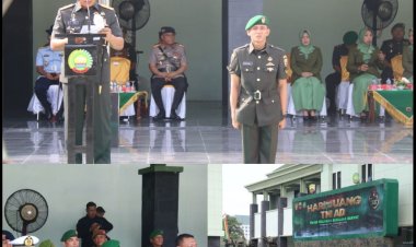 Dandim 0301/Pbr Hadiri Upacara Hari Juang TNI AD Tahun 2024