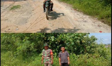 Babinsa Kodim 0301/Pbr Gelar Patroli Cegah Karhutla di Wilayah Rawan