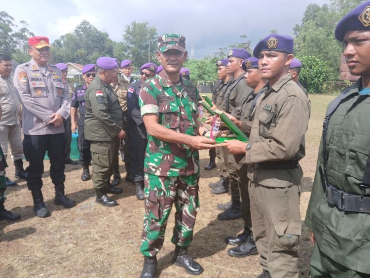 Penutupan Diklat Menwa Riau XXXVIII, Danramil 01/Rumbai Sampaikan Harapan Besar