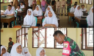 Sukseskan Program Pemerintah, Kodim 0301/Pbr Berikan Makan Sehat Bergizi Kepada 1001 Siswa YKWI