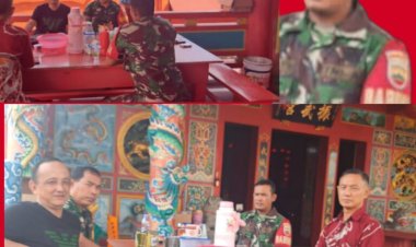 Babinsa Kodim 0301/ Pbr Laksanakan Monitoring Perayaan Imlek Guna Pastikan Keamanan