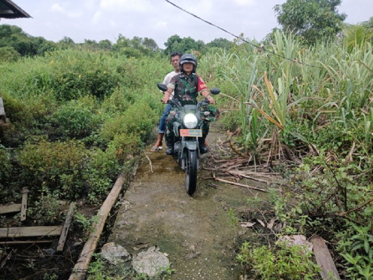 Babinsa Kodim 0301/Pbr Sosialisasi Potensi dan Bahaya Karhutla Pada Warga Binaan