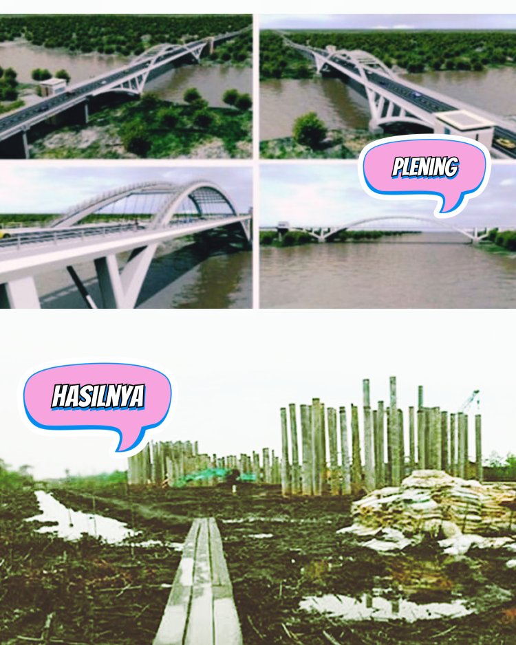 Menolak Lupa, Jembatan Selat Rengit di Meranti Mangkrak, Dugaan Korupsi RP 42.1 Milyar