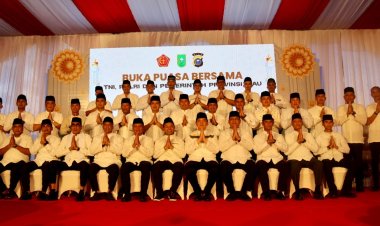 Kasdim 0301/ Pbr Turut Buka Puasa di Polda Riau Guna Perkuat Sinergitas TNI,Polri Dan Pemrov