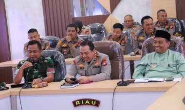 Hadiri Rakor Lintas Sektoral, Kasdim 0301/Pbr Menegaskan Penting Sinergitas Kuat Dalam Perayaan Idul FItri 1446 H